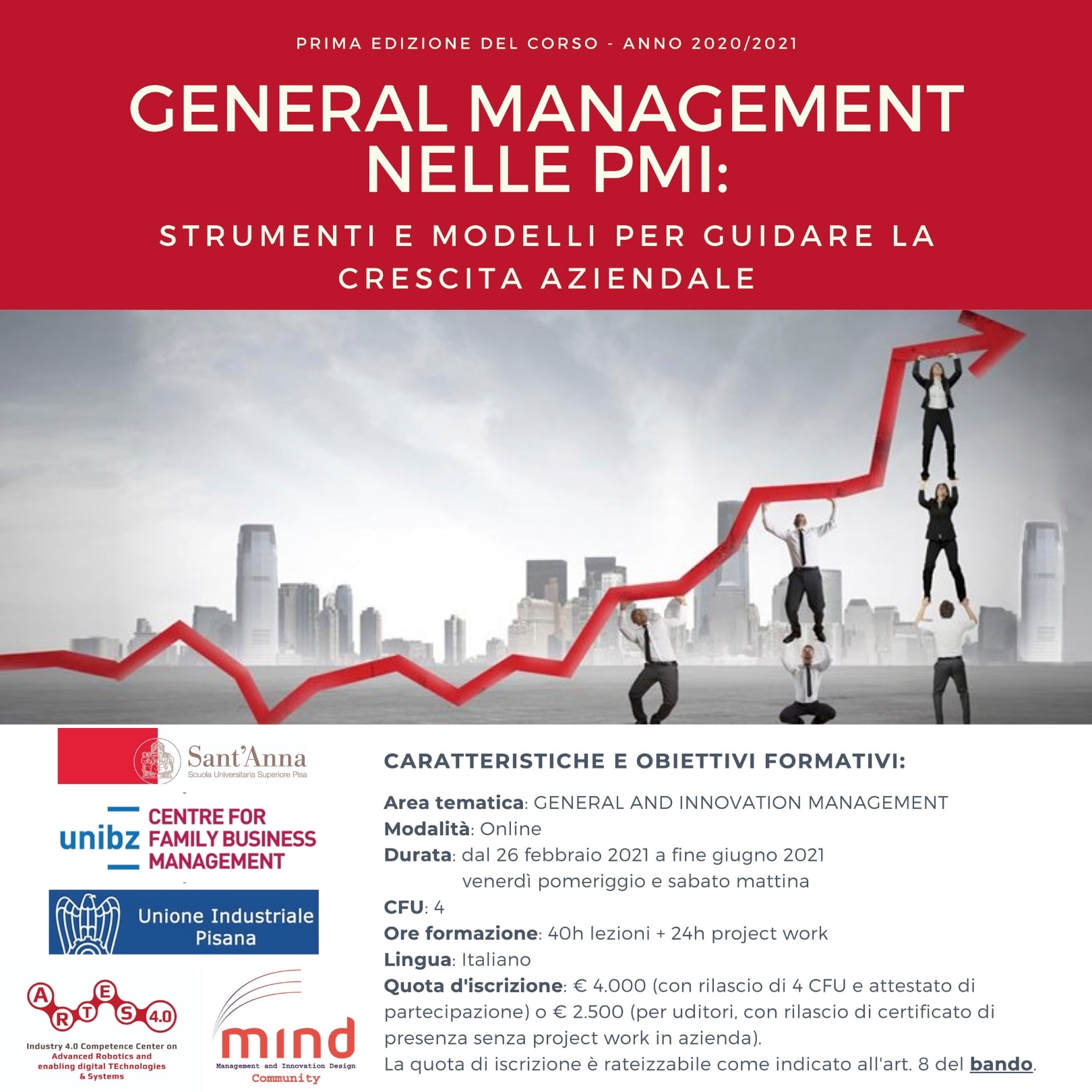18 dicembre 2020 – Conferenza Stampa di presentazione del Corso “General Management nelle PMI”